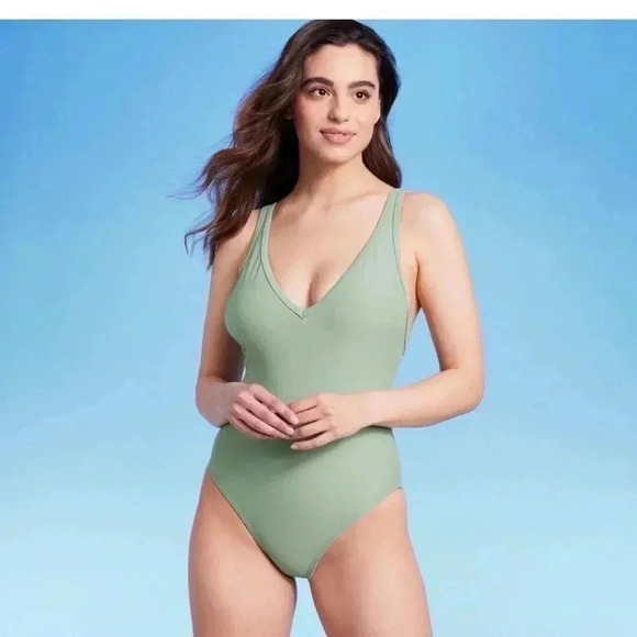 NWOT One Piece Sage Swimsuit - Picture 1 of 6